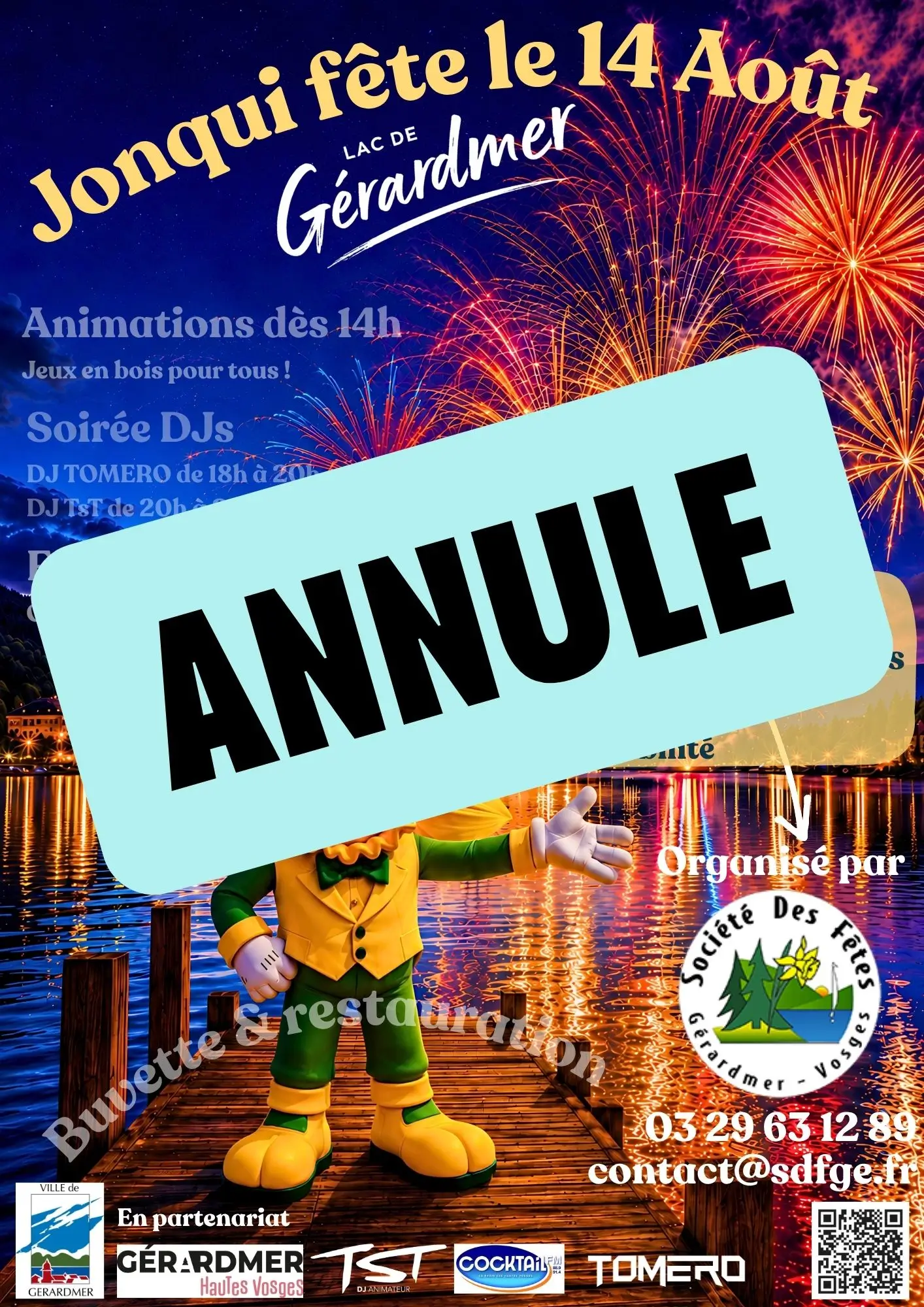 SDF - ANNULE - Jonqui fête le 14 Août 2026 SDF - ANNULE - Jonqui fête le 14 Août 2026