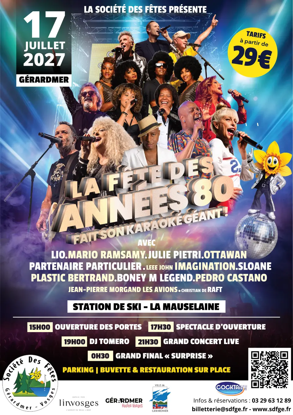 Affiche OFFICIELLE - MàJ 18 Sept 2026 GRAND CONCERT - Jonqui fête les années 80